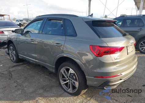 2025 Audi Q3 Premium 45 Tfsi S Line Quattro Tiptronic z USA, uszkodzony, nr VIN WA1DECF3XS1110275